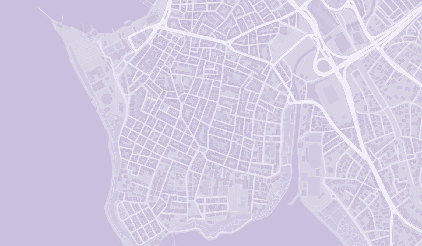 City map with nearby events